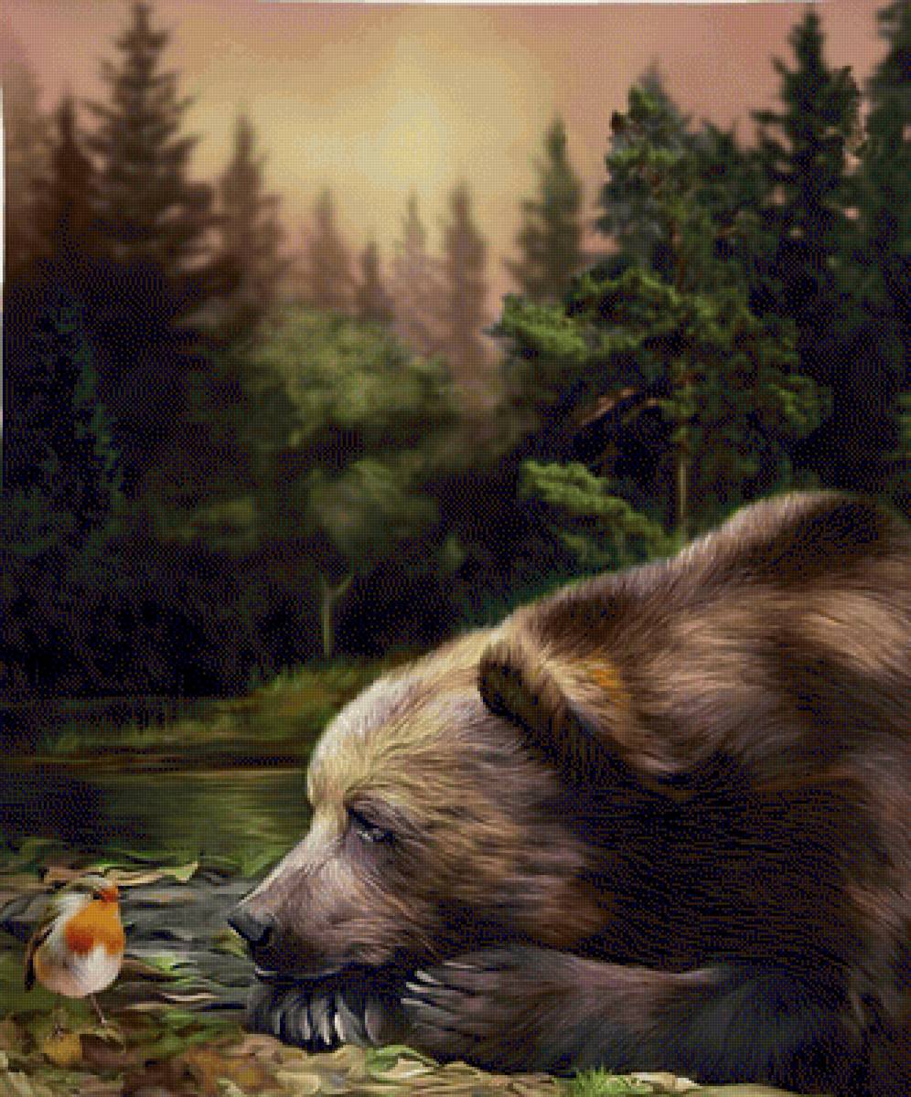 Os i ocell al bosc - animales - предпросмотр