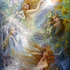 Схема вышивки «Времена года»