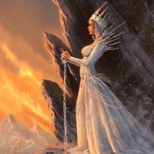 Схема вышивки «Снежная королева»