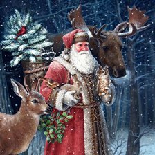 Схема вышивки «Дед Мороз»