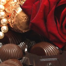 Схема вышивки «Роза в шоколаде»