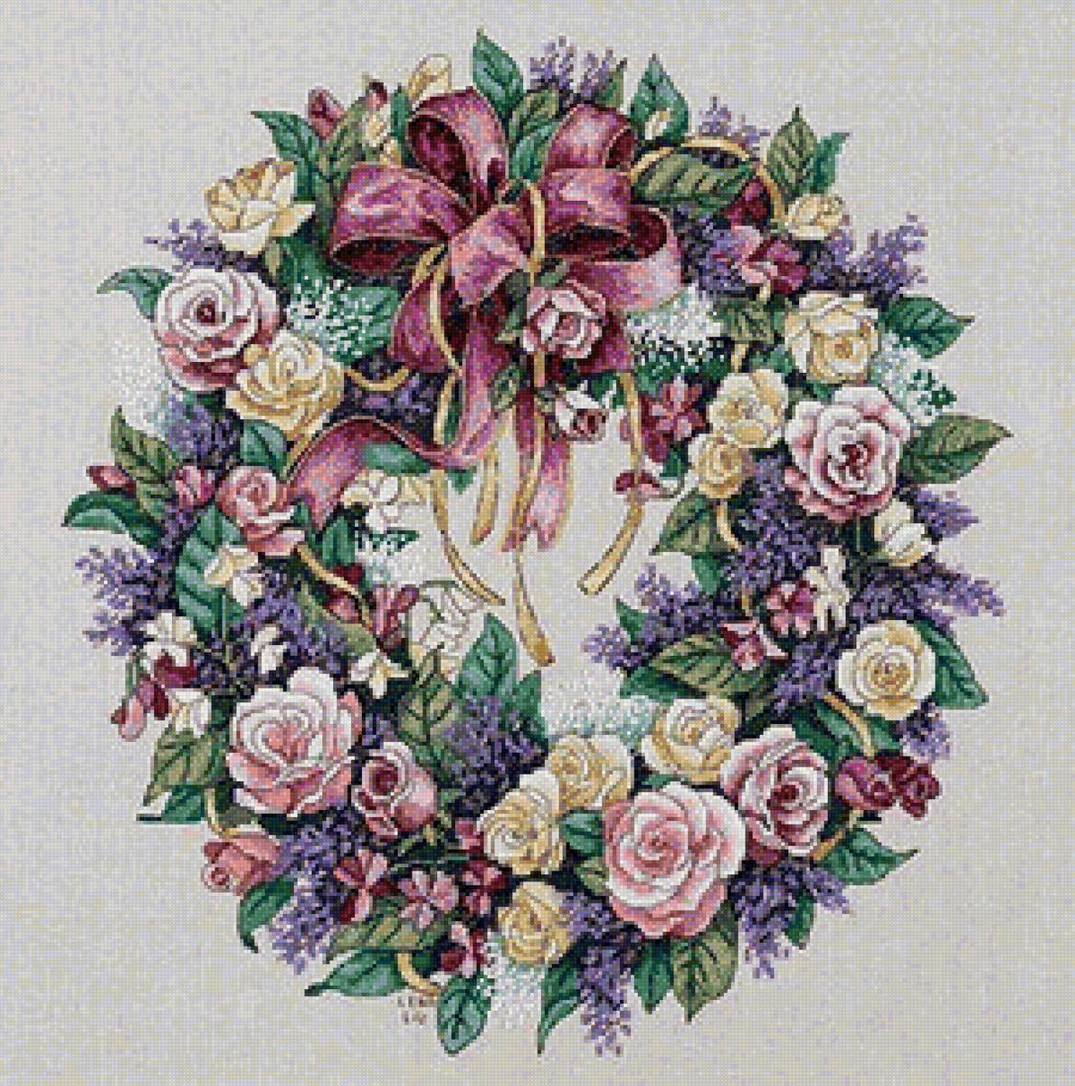 ПОДУШКА 1 - розы ., цветы, подушка - предпросмотр