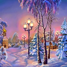 Схема вышивки «закат»