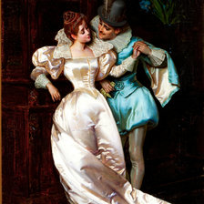 Схема вышивки «визит»