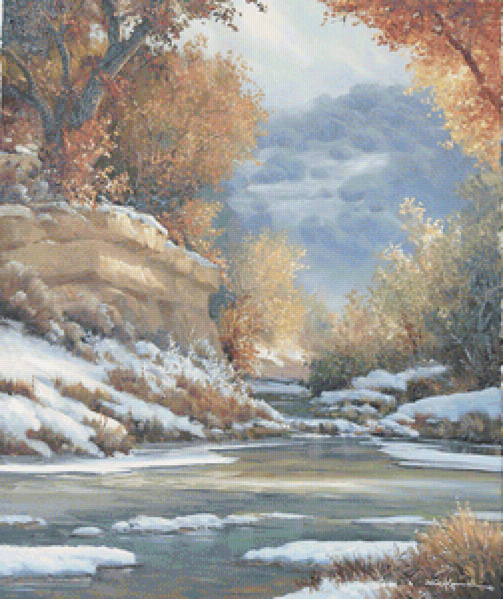 вечер - зима - предпросмотр