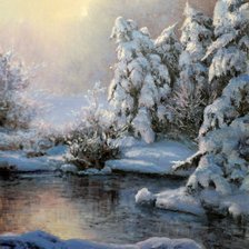 Схема вышивки «вечер»