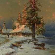 Схема вышивки «вечер»