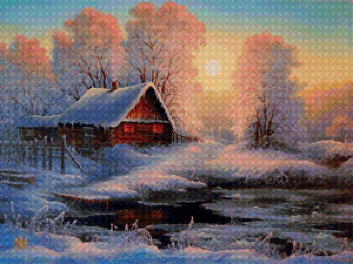 вечер - зима - предпросмотр