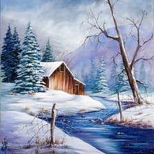 Схема вышивки «вечер»