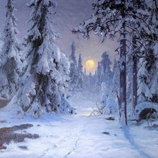 Схема вышивки «вечер»