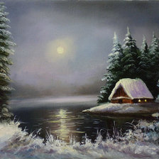 Схема вышивки «вечер»