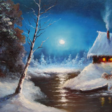 Схема вышивки «вечер»