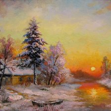 Схема вышивки «вечер»