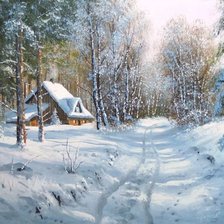 Схема вышивки «оттепель»