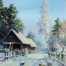 Схема вышивки «вечер»