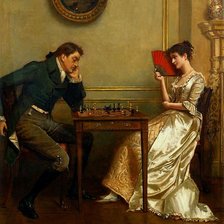 Схема вышивки «за шахматами»