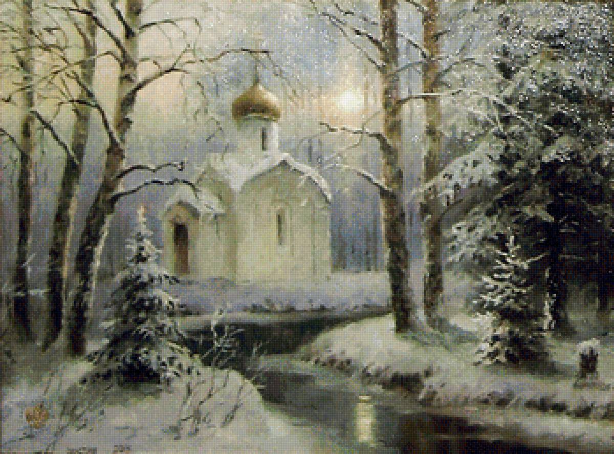 вечер - зима - предпросмотр