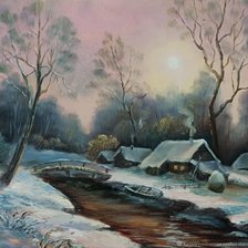 Схема вышивки «вечер»