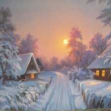 Схема вышивки «вечер»