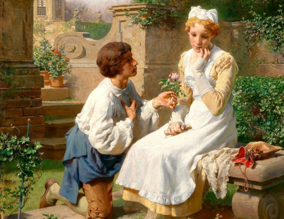 свидание - картина - оригинал