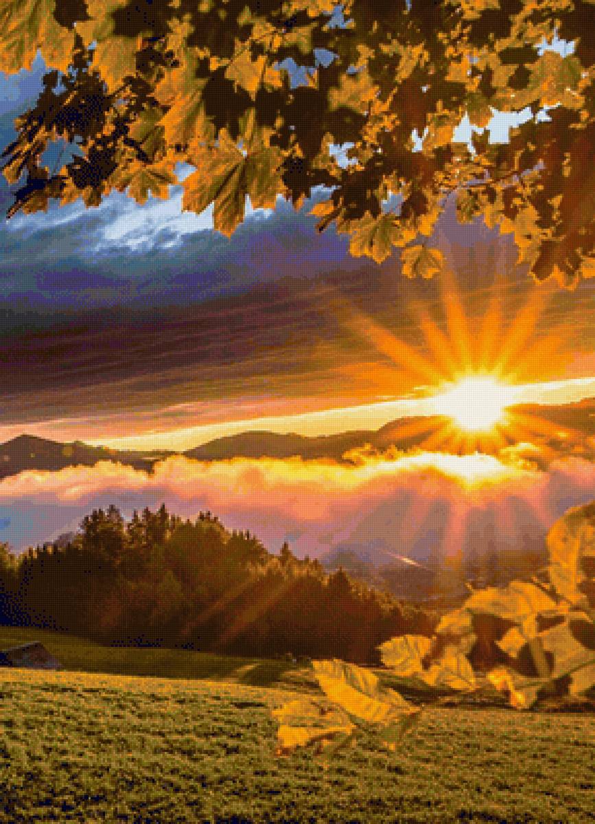 Закат - закат, природа, пейзаж - предпросмотр