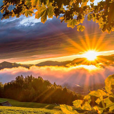 Схема вышивки «Закат»