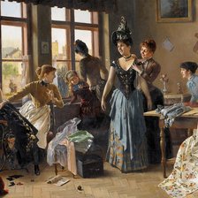 Схема вышивки «у модистки»