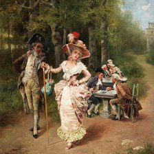 Схема вышивки «визит»