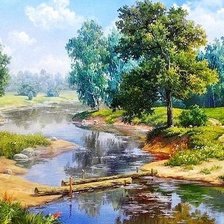 Схема вышивки «полдень»