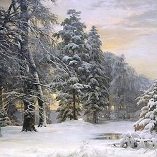 Схема вышивки «зима»