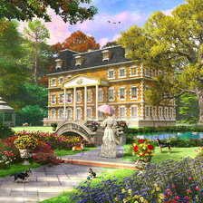 Схема вышивки «визит»