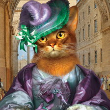 Схема вышивки «mačacia slečna»