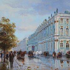 Схема вышивки «Осенний Петербург»