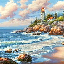 Схема вышивки «Lighthouse»