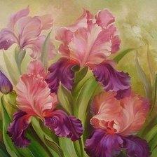 Схема вышивки «Ирисы»