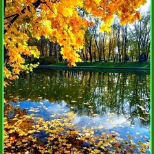 Схема вышивки «Осень в парке»