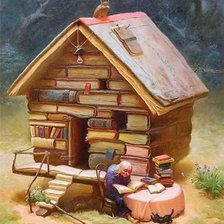 Схема вышивки «Abuela lectora»