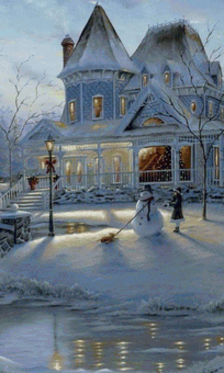 вечер - зима - предпросмотр