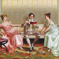 Схема вышивки «визит»