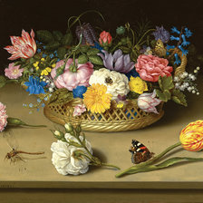 Схема вышивки «цветы»