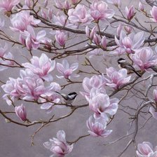 Схема вышивки «Цветущая сакура»