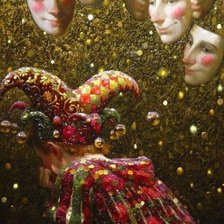 Схема вышивки «арлекин худ. В.Низовцев»