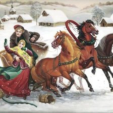 Схема вышивки «Масленица»