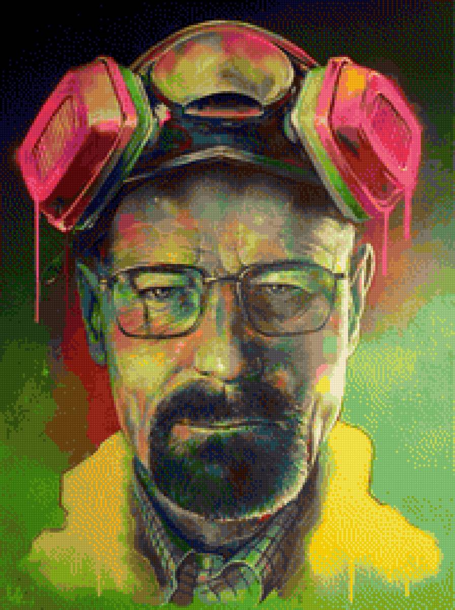 Во все тяжкие. Арт - хайзенберг, схема вышивки во все тяжкие, во все тяжкие - предпросмотр