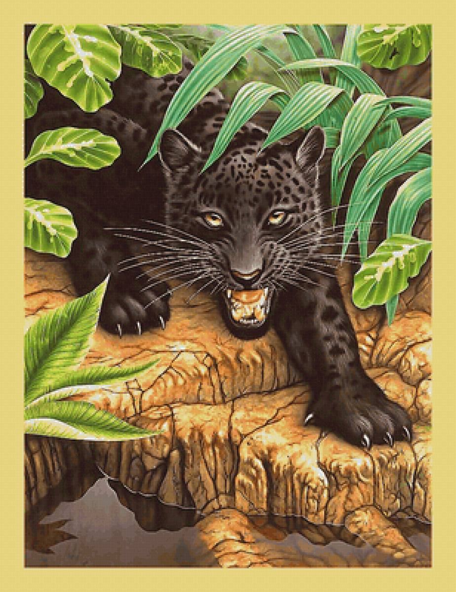 Серия "Хищники". Пантера - вариант 2 - для 30012007 - хищники, животные, пантера - предпросмотр