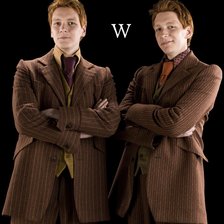 Схема вышивки «Близнецы Уизли (без блендов)»