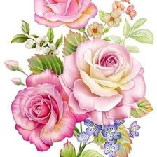 Схема вышивки «Цветы»