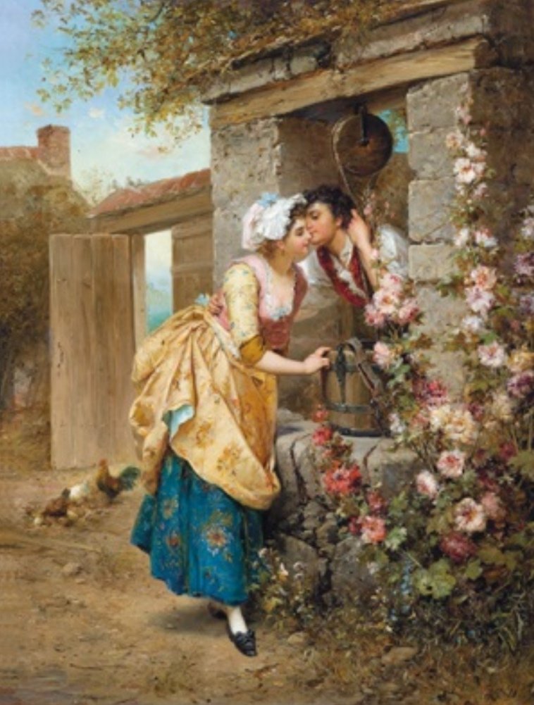 El beso - paisaje - оригинал