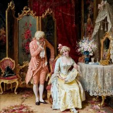 Схема вышивки «La pareja»