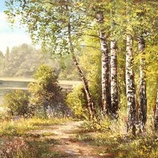 Схема вышивки «Пейзаж»